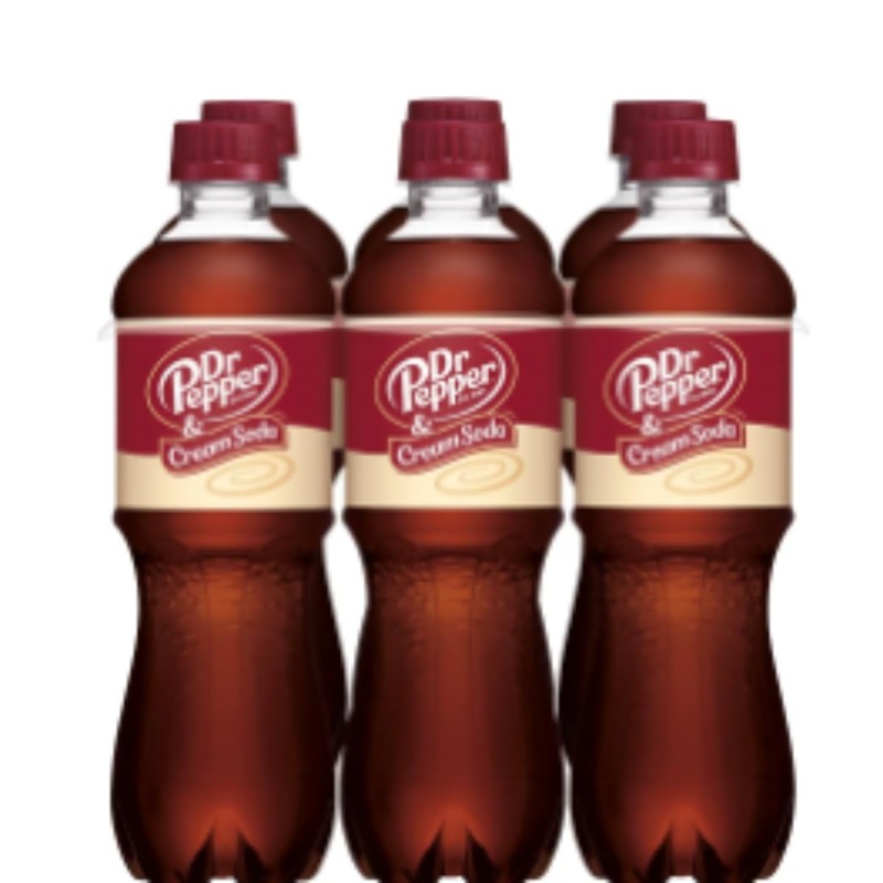 dr pepper cream soda 16.9 oz 12 bottles total 202