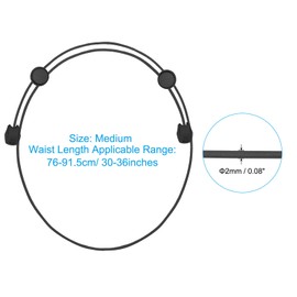 PATIKIL Crop Tuck Band, Elastic Adjustable Waist Crop Tuck Tool for Tucking T-Shirts Sweater Hoodie Transform Your Top Style Clothing Decoration, Black (M Size)