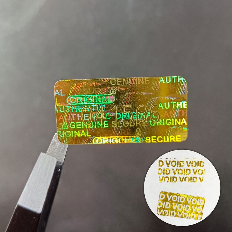 650pcs Tamper Proof Hologram Stickers Security Seal Labels Genuine Guarantee