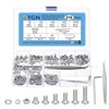 DTGN 210pcs M5-0.8x6-20 Button Head Hex Socket Cap Screw Bolt