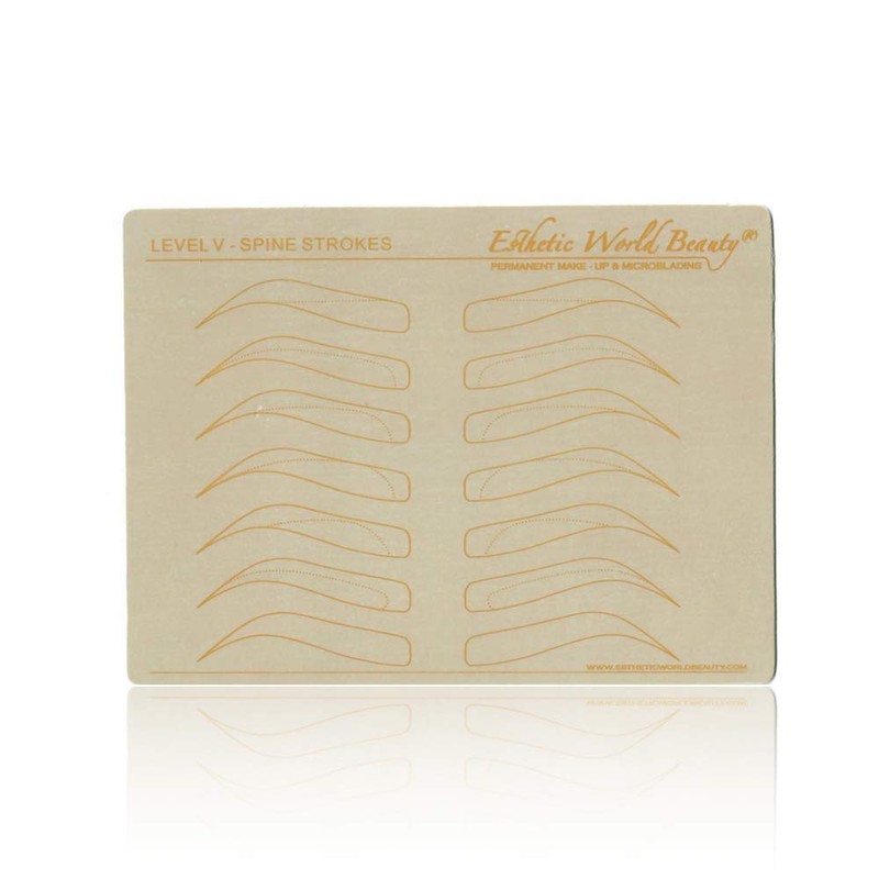 Microblading No Ink Practice Skin | 6 Level Template