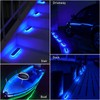 YiLaie Blue Solar Dock Deck Lights Solar Powered Outdoor Waterproof,