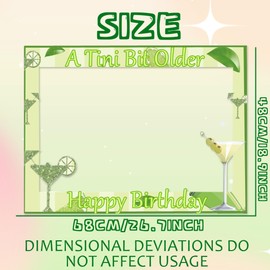 LaVenty A Tini Bit Older Birthday Party Booth Props Frame Martini Bar Supplies Weenies and Tinis Decor for Bachelorette Party Martini Birthday Decorations