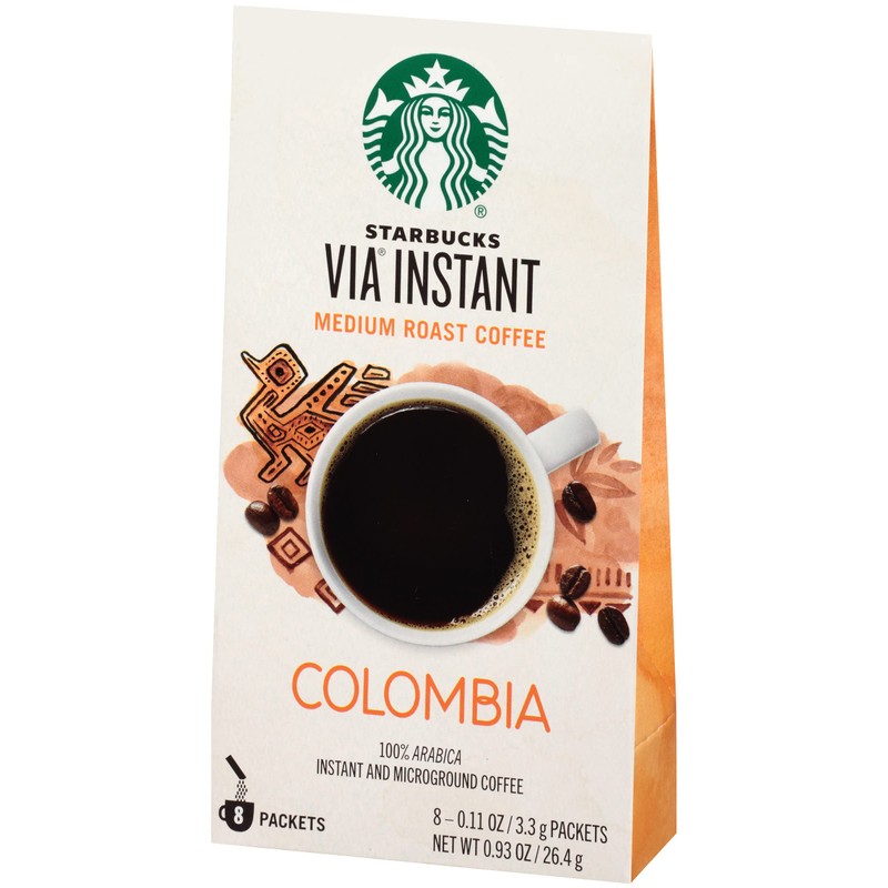 Starbucks Coffee Company Starbucks VIA Instant Coffee, Colombia, 8 ct