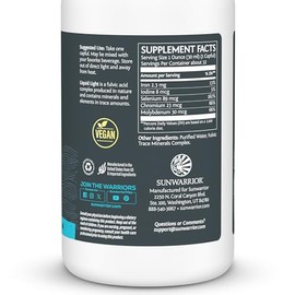 Fulvic Acid Trace Minerals Drops Supplement Organic Liquid Mineral Water Drops Vegan | Plant Based Liquid Light Mineral Complex 32 Fl Oz 32 Servings b