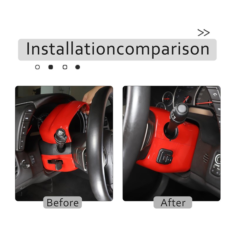 PIUGILH Car Interior Trim Base Cover for Corvette C6 2005-2013