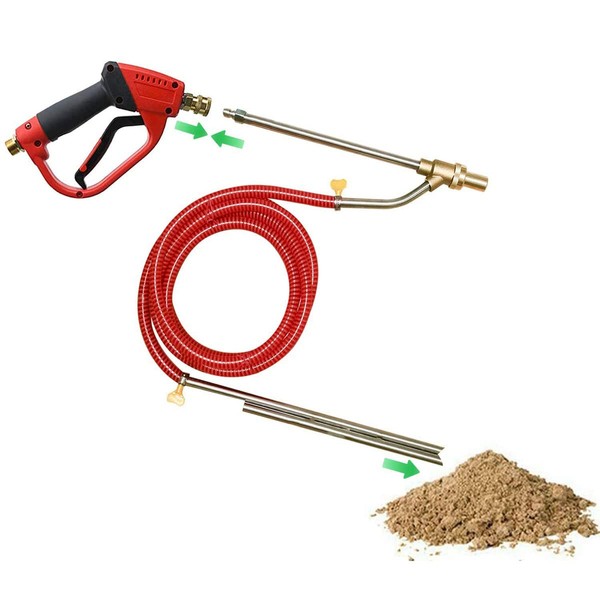 Pressure Washer Sandblasting Kit 5000 PSI Wet Abrasive Sandblaster Attachment