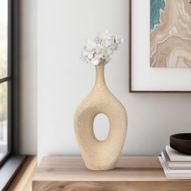 Sagebrook Home Ceramic Vase - Bring Elegance to Your Space with Unique Decor