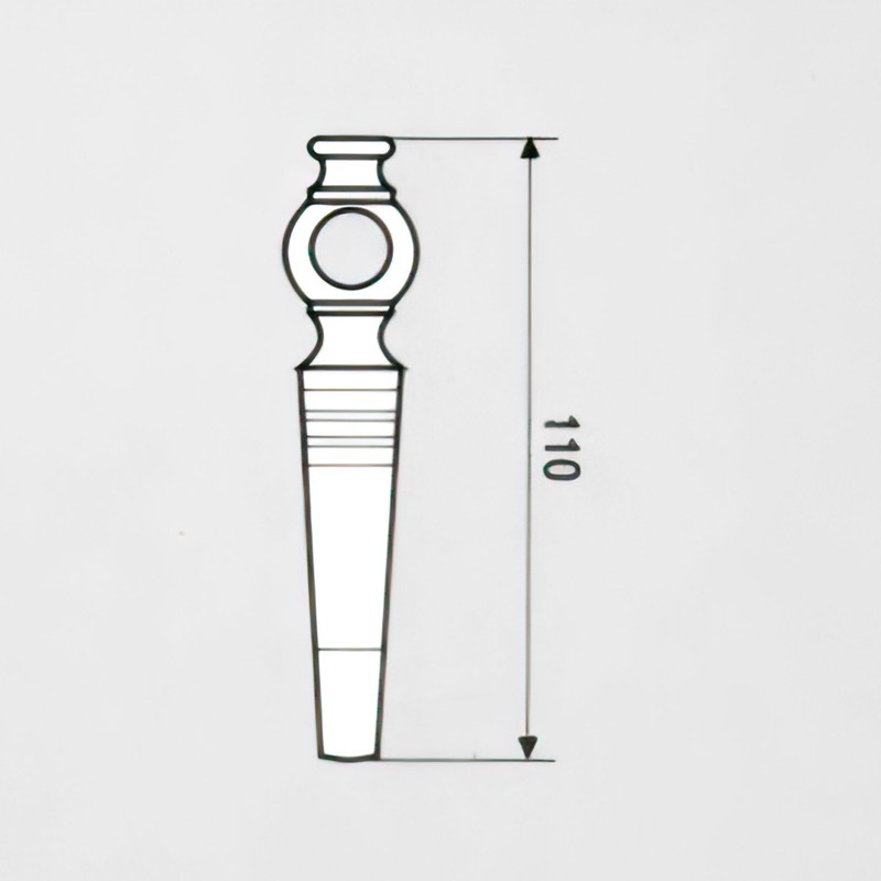 L'Artistica F.LLI PERINCIOLI Corkscrew, Brass Corkscrew for Pocket Corks, 110