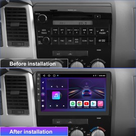 AWESAFE 5GWiFi Upgrade Car Stereo for Toyota Tundra 2007-2013 Toyota Sequoia 2008-2018, Touch Screen Car Radio Update with Wireless Carplay Android Auto AM FM-2GB+32GB