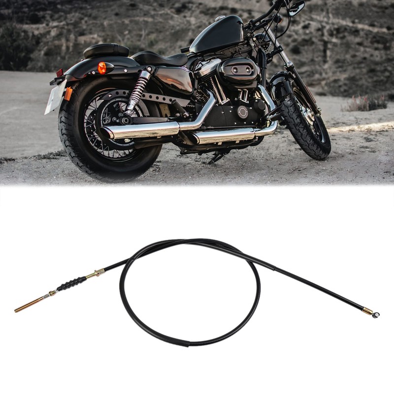 sourcing map Black Motorcycle Motorbike Front Brake Cable Wire Replacement