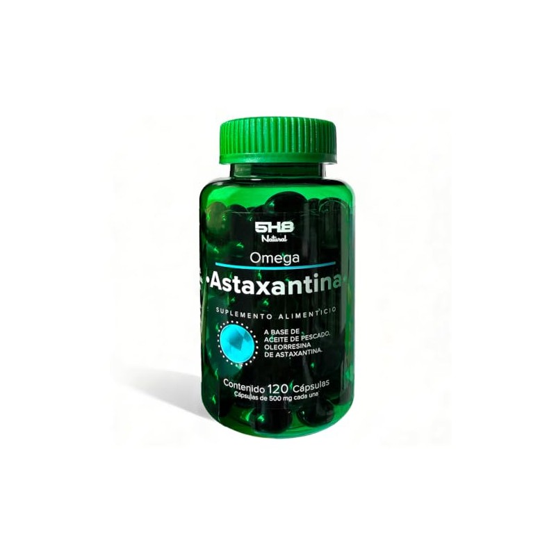 Astaxantina 20 mg + Omega 3 Aceite de Pescado 120