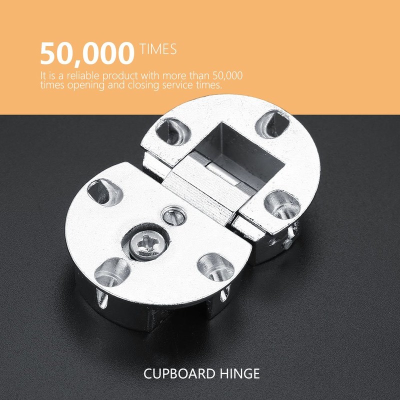 Raguso Folding Flip Top Hinge 2Pcs 90 Degree Zinc Alloy