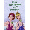 Two Friends Drinking Martinis Oatmeal Studios Funny Feminine Birthday Card