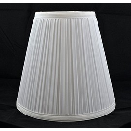 Urbanest Off White Mushroom Pleated Hardback Lamp Shade 5x9x8.5 Inch (Spider)