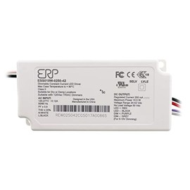 ERP ESS010W-0250-42 Constant Current LED Driver, TRIAC Dimmable, 250mA, 10W, 24-42Vdc, 120/277V