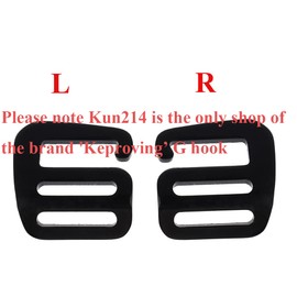 Adjustable 25mm Buckles for Webbing Slide Buckles Aluminium G Hook for Backpack Luggage Strap Webbing  (4 Pairs)