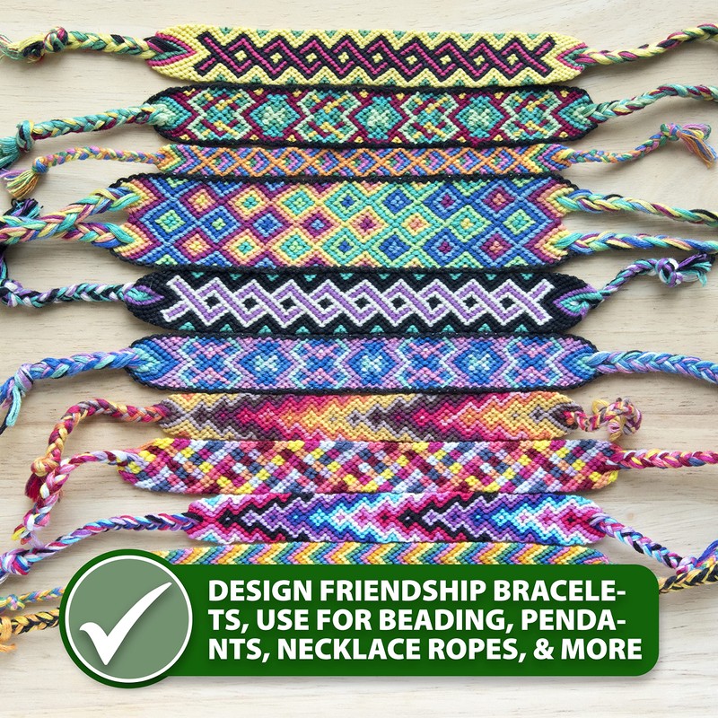 Mandala CraftsÃ‚® 1mm Waxed Cord, for Beading and Macrame Supplies,