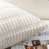Madizz Pack of 2 Boho Striped Corduroy Throw Pillow Covers
