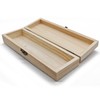 Plain Unfinished Wood Pencil Box, Unpainted Small Rectangle DIY Artist