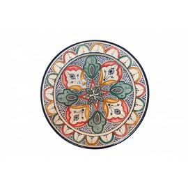 Treasures Of Morocco Ceramic Plates Moroccan Handmade Safi Serving Plate Large 14 Inches