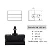 Kimllier 1Pcs Wedge Tool Post CXA 250-302 Quick Change Turning
