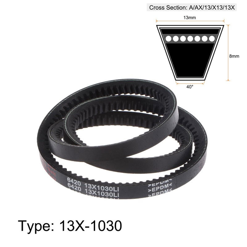 HARFINGTON 13x1030 Cogged V-Belts AX Section Drive Raw Edge Belt