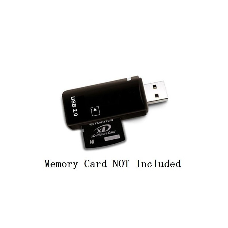 E-tech eTECH USB2.0 - Lector de Tarjetas de Memoria xD