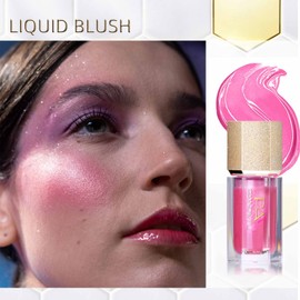 DAGEDA Colorete Líquido, colorete en crema suave, colorete en barra cremoso de larga duración para maquillaje (rosa melocotón)