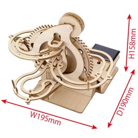 Assembly Video Included Assembly Required Wood 3D Electric Puzzle Marble Machine Yamamichi 3D Puzzle Wooden