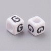 Handicraft Emporium | Cube Alphabet Acrylic Beads | Approx 20g