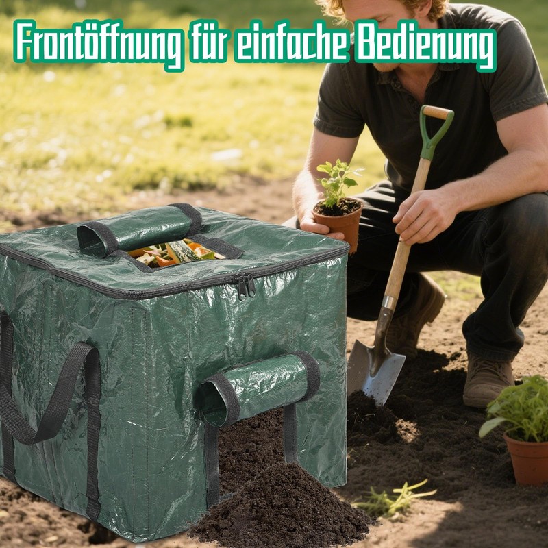 Hlimior Thermal Composter 85L - Garden Composter, Quick Composter &