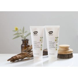 Green People Intensive Care Hair Shampoo (200ml) and Conditioner (200ml) Bundle, Certified organic ingredients, Green Tea and Orange Peel, Vegan and Cruelty free