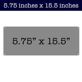 Captain's Quarters, 5.75 x 15.5 Inch Aluminum Sign, Nautical Theme, Home Wall Decor for Beach Cottage, Lake House, Houseboat, Bathroom, Gifts for Pirates, Boaters, Ocean Lovers AL-0616-RK3122