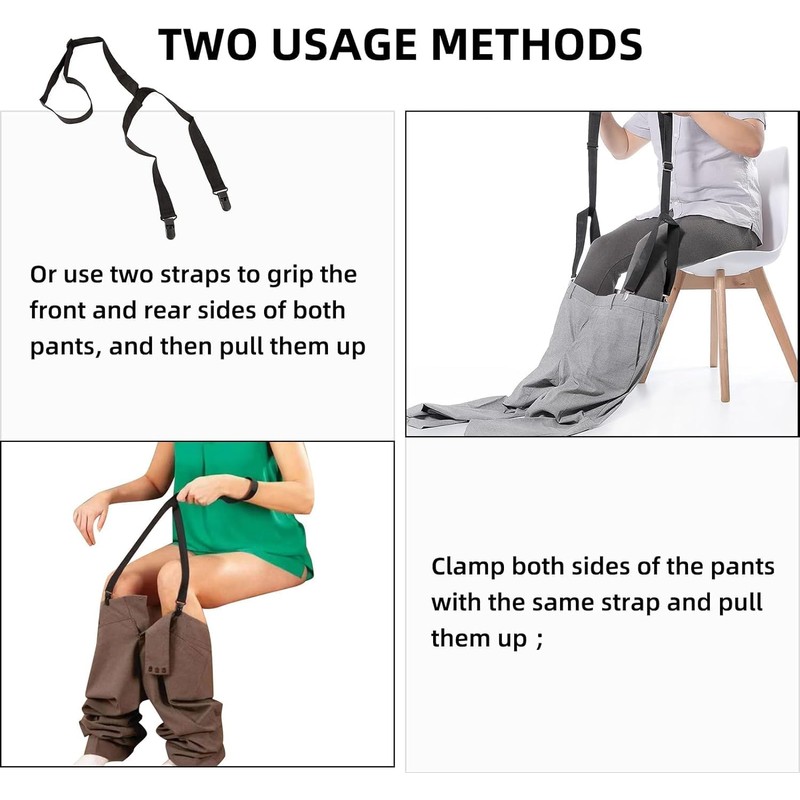 LJHYSD 2pcs Clip and Pull Dressing Aid,Dressing Stick for Elderly,Handicap