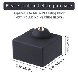 6Pack 3D Printer Hotend Silicone Sock 300°C High Temperature Heater Block Cover Silicone Cover Compatible with Creality Ender 3 Series, Ender 5 Series, Cr-10 Series and Other Models with Mk7, Mk8, Mk9