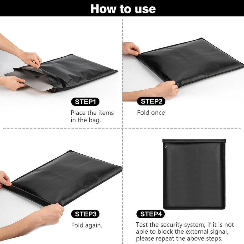KIPHCA 5 Pack Faraday Bags for Car Key & Phone