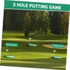 Totority 2pcs Golf Putting Hole Cups with Flags Portable Golf