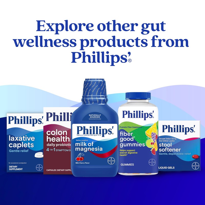 Phillips’ Fiber Good Gummies, Supplement with Inulin for Adults and