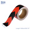 ACROPIX Universal 5cmx10m Red and Black Arrow Reflective Stickers Reflective