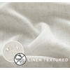 KOUFALL 90 Inch Shower Curtain Long,Linen Fabric Boho Farmhouse Neutral