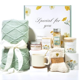 Birthday Gifts for Women Self Care Gift Basket & Relaxation Care Package for women Get Well Soon, Thinking of You, Spa Wellness Box Comfort Gift