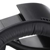 VR Face Pad Black Raised PU Leather Sweat Proof Light
