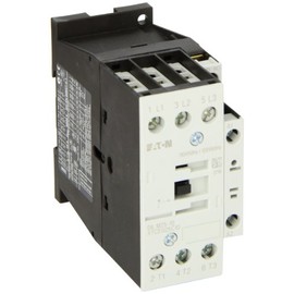 Eaton XTCE025C10A XT-IEC Contactor and Starter, 45mm, 25A AC-3 Current Rating, 7-1/2 Max HP at 230VAC, 15 Max HP at 460VAC, 20 Max HP at 575VAC, 120VAC Coil Voltage