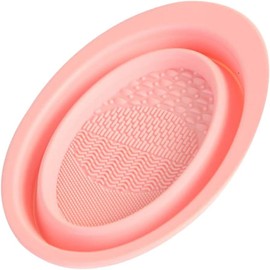 SHERCHPRY Bol De Limpieza Plegable Para Brochas De Maquillaje Limpiador De Brochas De Maquillaje De Silicona Recipiente Para Limpiar Accesorio Portátil Para Viajes Y Uso Diario
