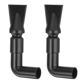 uxcell 4Pcs Aquarium Nozzle, 360°Free Rotate Plastic Aquarium Pump Nozzle, 19mm/0.75" OD Flat Water Outlet Return Pipe Fitting for Aquariums Fish Tanks(Black)