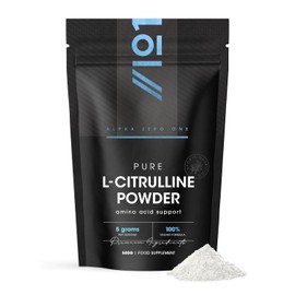 L-Citrulline Malate Powder 500g – Unflavoured – 5 Grams per Serving – Vegan Fermented Amino Acid – Resealable and Recyclable Pouch by Alpha01