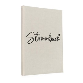 Hochzeitideal Amore Creme Family Book 21.0 cm x 15.0 cm - Bookbinding Linen Wedding - Family Book Registry Office with 6-Compartment Ring Mechanism for Certificates with Authority Holes