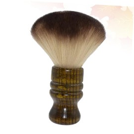 minkissy Hair Styling Brush Hair Cutting Tool Wooden Handle Soft Nylon Bristles for Salon