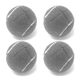 HPWFHPLF Precut Walker Tennis Balls, 4PCS Tennis Balls for Chairs Desk Furniture Legs, Floor Protection (Gray)